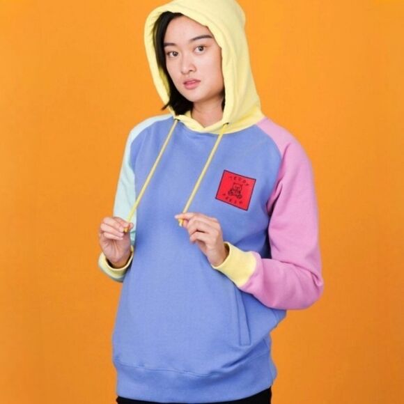 Teddy Fresh Unisex Iconic Color Block Hoodie 2.0 Sweatshirt Pastel - Picture 4 of 16